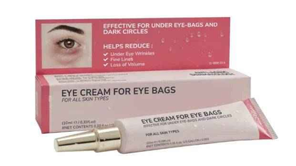 Crème raffermissante RevitalEyes® EternaParis pour réduire les poches et rides sous les yeux, texture légère et hydratante.
